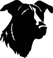 Beauceron  silhouette portrait vector