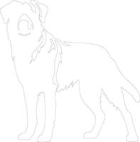 Anatolian Shepherd Dog  outline silhouette vector