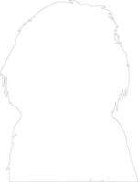 Otterhound  outline silhouette vector