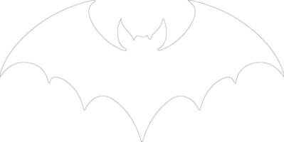 Bat outline silhouette vector