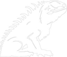 basilisk  outline silhouette vector