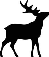 Comet one of Santas reindeer  black silhouette vector