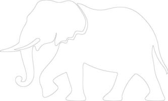 platybelodon contorno silueta vector