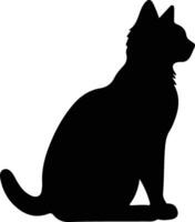 Foldex Cat  black silhouette vector