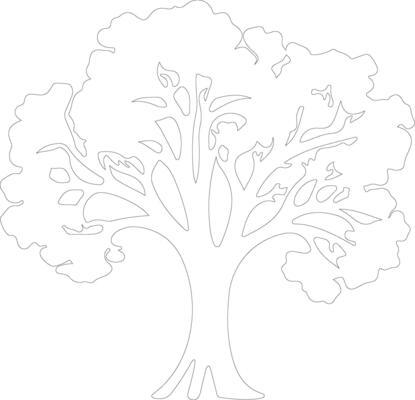 broccoli  outline silhouette