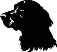 Curly-Coated Retriever  silhouette portrait vector