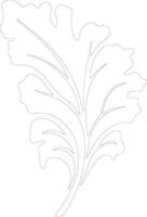 chard  outline silhouette vector