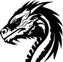 basilisk silhouette portrait vector