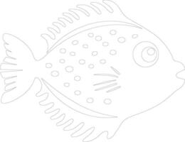 blowfish  outline silhouette vector