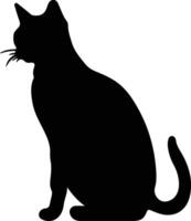 Javanese Cat  silhouette portrait vector