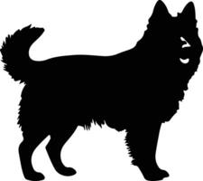 Schipperke   black silhouette vector