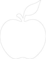 apple  outline silhouette vector