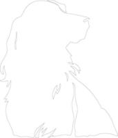 Gordon Setter  outline silhouette vector