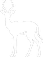 impala contorno silueta vector