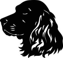 Sussex Spaniel   black silhouette vector