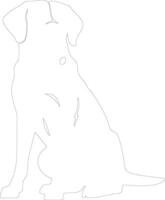 dog   outline silhouette vector