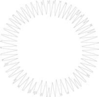 urchin outline silhouette vector