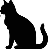 Suphalak Cat  black silhouette vector