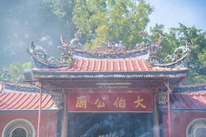 Georgetown, Malaysia - December 18, 2023. Incense in Thai Pak Koong Temple in Tanjung Tokong area in Georgetown, Malaysia photo