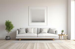 AI generated Minimalist living room photo