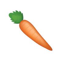 Carrot Emoji Vector Design. Art Illustration Agriculture Food Farm Product. Carrot isolated on white background.