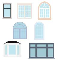 diferente tipos de ventanas vector