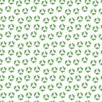 Flat Green Arrows Recycle pattern, World Earth Day, Environment day, Ecology seamless concept vector