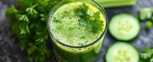 AI generated cucumber and celery juice the ultimate detox photo