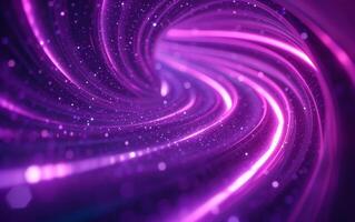 AI generated purple abstract light track photo