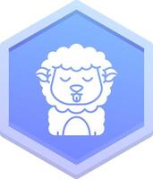 Cute Polygon Icon vector