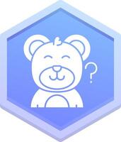 Thinking Polygon Icon vector