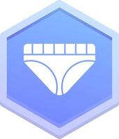 Underwear Polygon Icon vector