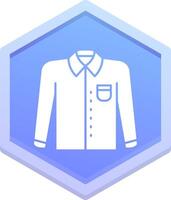 Formal shirt Polygon Icon vector