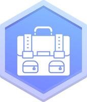 Bag Polygon Icon vector