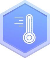 Thermometer Polygon Icon vector