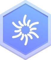 Cyclone Polygon Icon vector