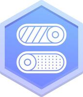 Toggle Polygon Icon vector