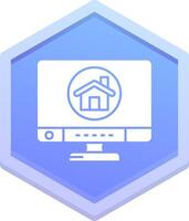 Home Polygon Icon vector