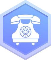 Telephone Polygon Icon vector