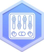 Control Polygon Icon vector