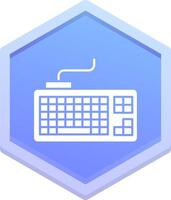 Keyboard Polygon Icon vector