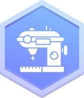 Sewing Polygon Icon vector