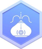 humidificador polígono icono vector