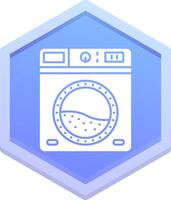 Laundry Polygon Icon vector