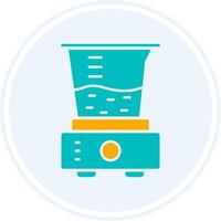 Juicer Glyph Two Colour Circle Icon vector