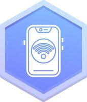 Wifi Polygon Icon vector