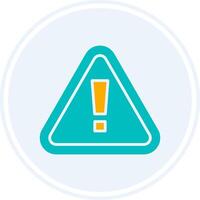 Dangerous Goods Glyph Two Colour Circle Icon vector