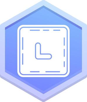 Chevron Polygon Icon vector