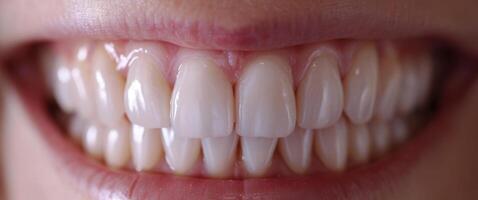 AI generated dental veneers close-up photo