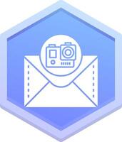 Camera Polygon Icon vector